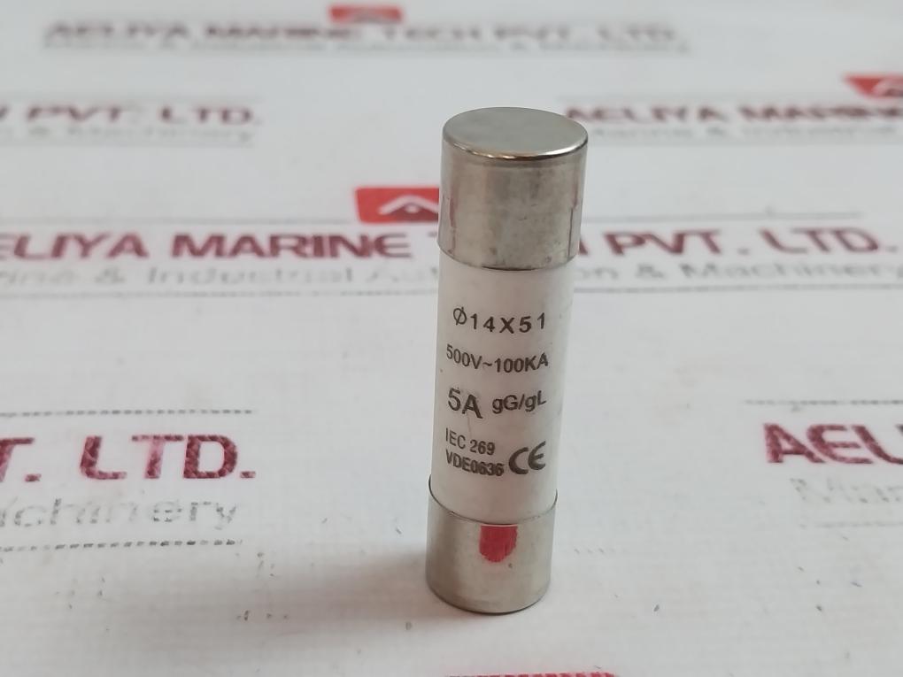 Lot of 7X IEC 269 GG/GL Fuse 5A VDE0636 500V-100KA