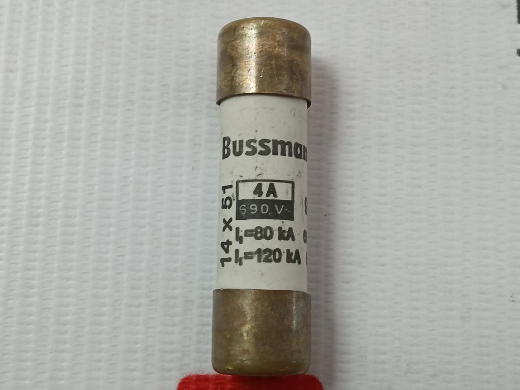 Lot Of 8X C14G4 Industrial Cylindrical Fuse Bussmann 4A 690 V~