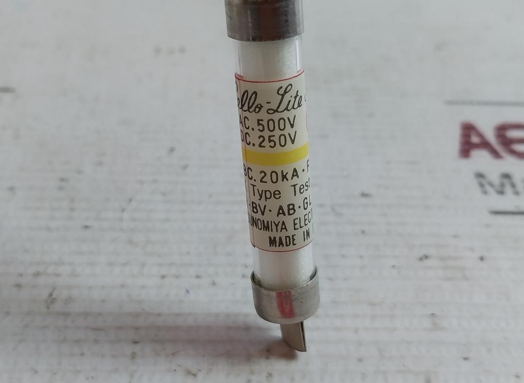 Lot Of 8X Cello-lite Fuse Nc1 Electric Fuse 3A 500V Ac / 250V Dc Bc 20Ka Ff.1.35
