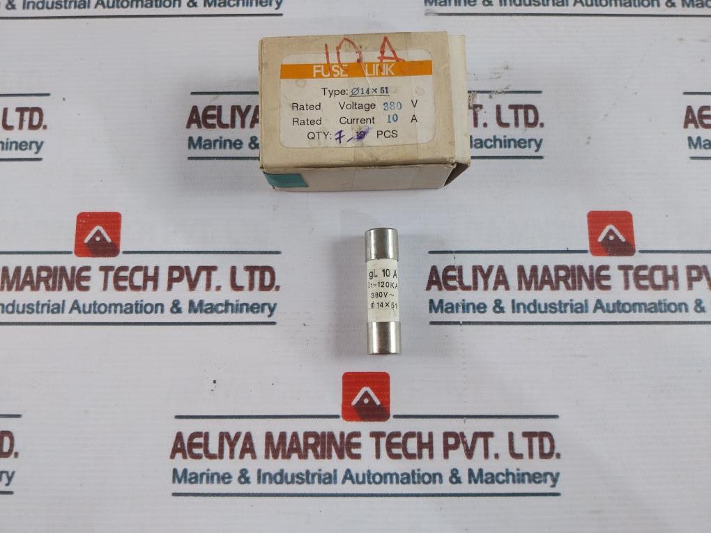 Lot of 8X Fuse Link Ø14X51 380V 10A