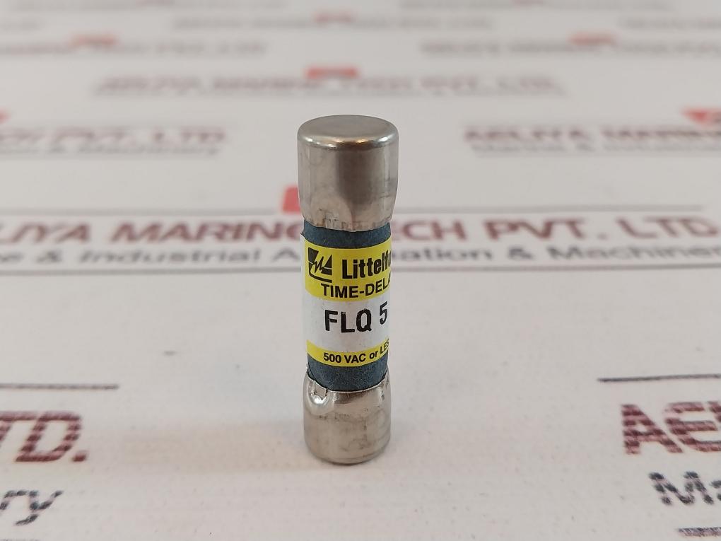 Lot of 8X Littelfuse FLQ 5 Time-delay Fuse 500V