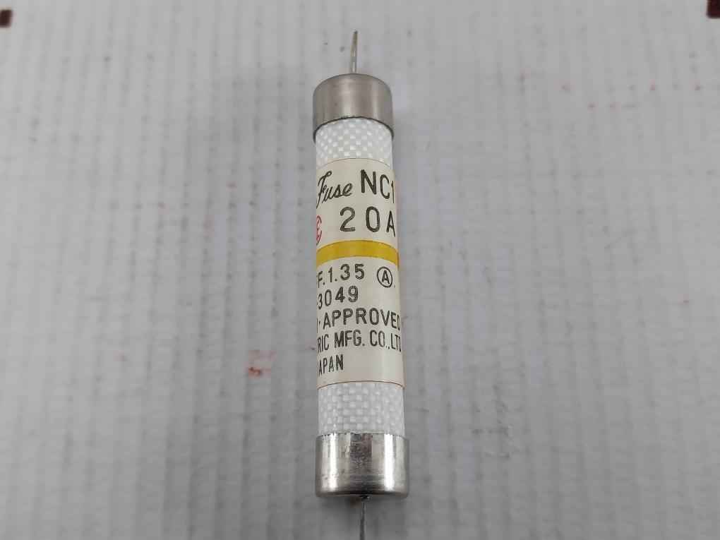 Lot Of 8X Utsunomiya Electric Nc1 Cartridge Fuse 20 A Nk E-3049