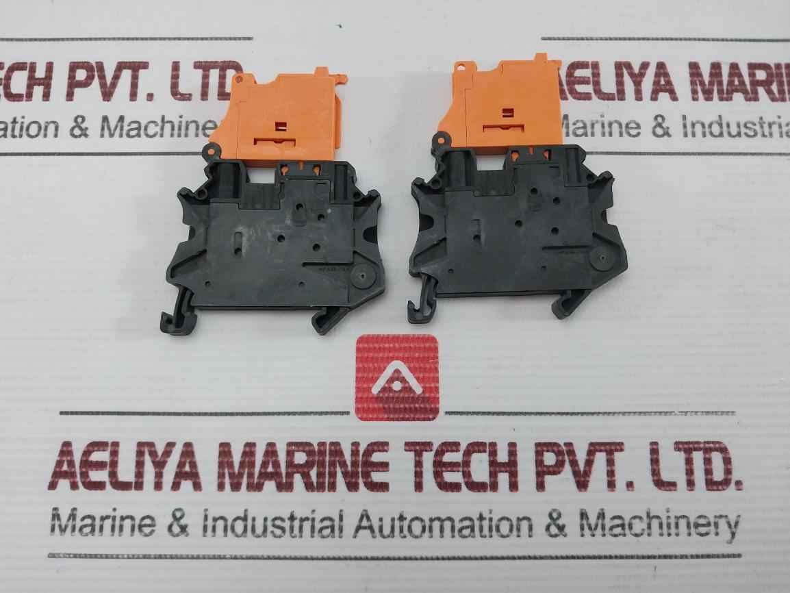 Lot Of 9X Din Rail Terminal Block Phoenix Contact Ut 4-hedi(-p/P)