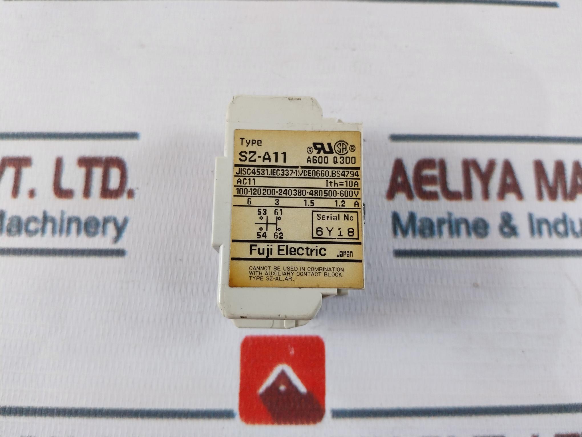 Lot Of 9X Fuji Electric Sz-a11/ Sz-al.Ar Auxiliary Contact Block 10A