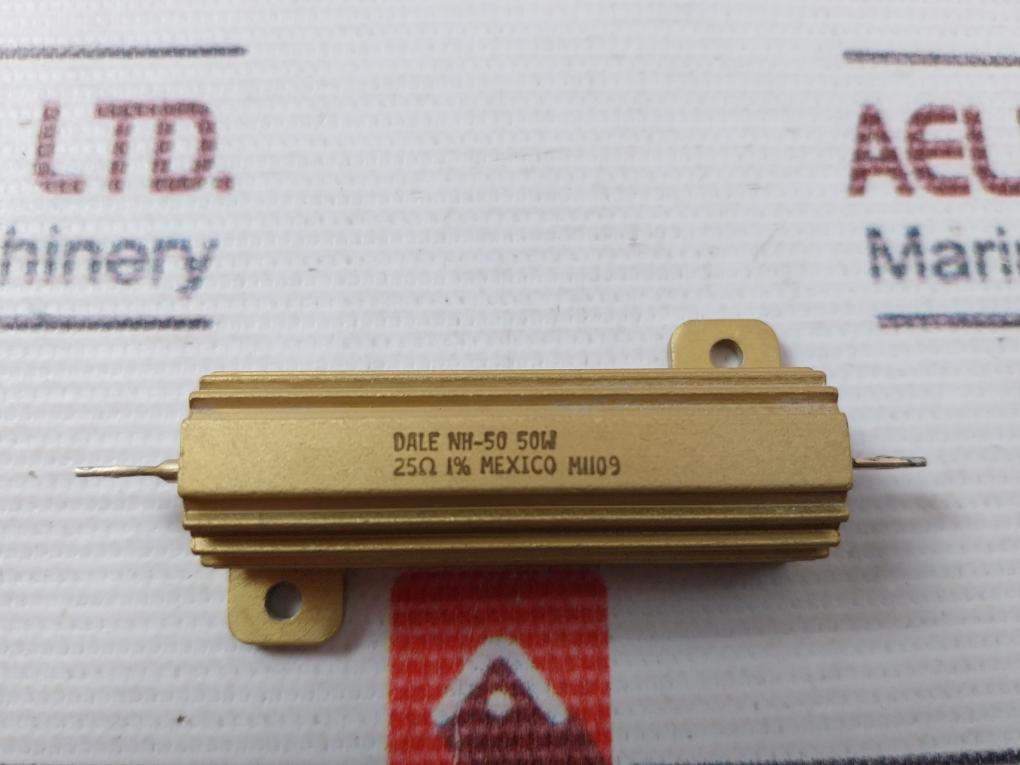 Lot of 2X DALE NH-50 Resistor 50W 25 OHM 1%