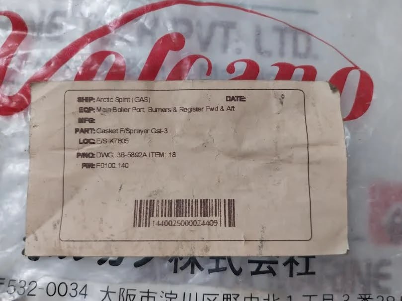 Lot of 10X VOLCANO GST-3F Gasket F/Sprayer F0100.140