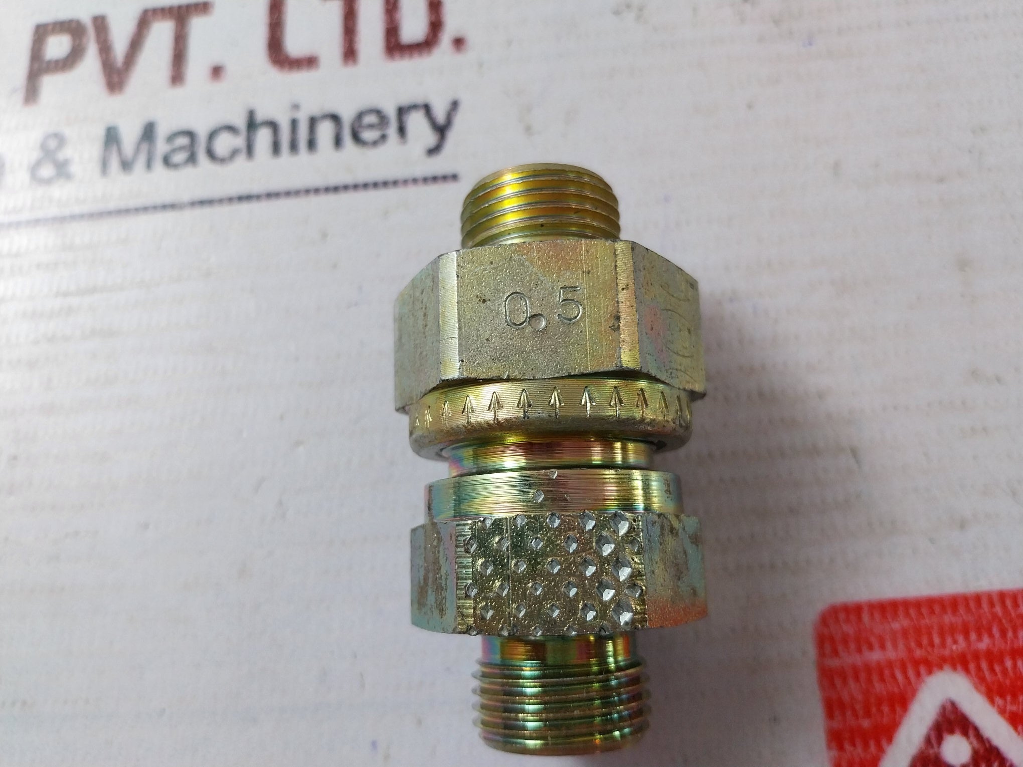Lot Of 2X ERMETO 0.5 Threaded Male Stud Coupling