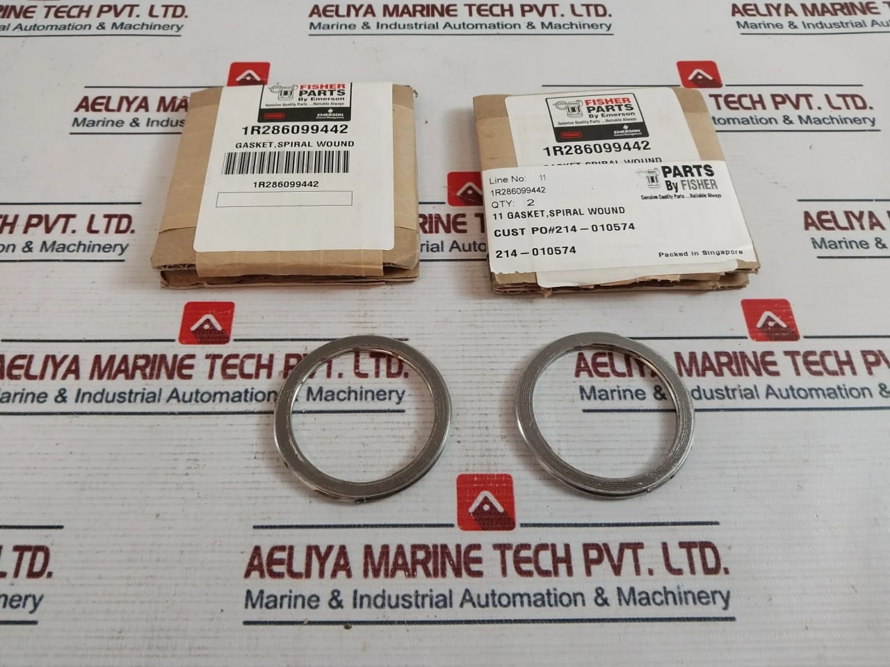 Lot of 2X FISHER 1R286099442 Gasket Spiral Wound LV-0351-01.0008