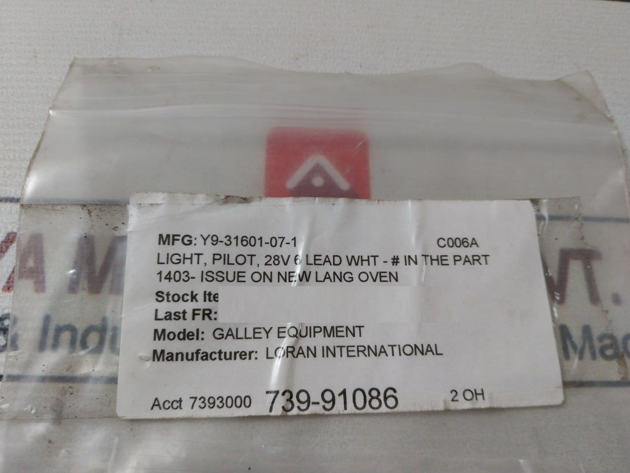 Lot Of 2X SOLICO Y9-31601-07-1 Indicator Pilot Light 28V 6 LEAD