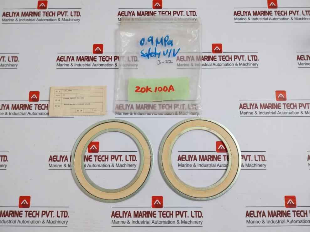 Lot Of 2X Valqua D-20K-100 Ct Flange Gasket 20K-100A