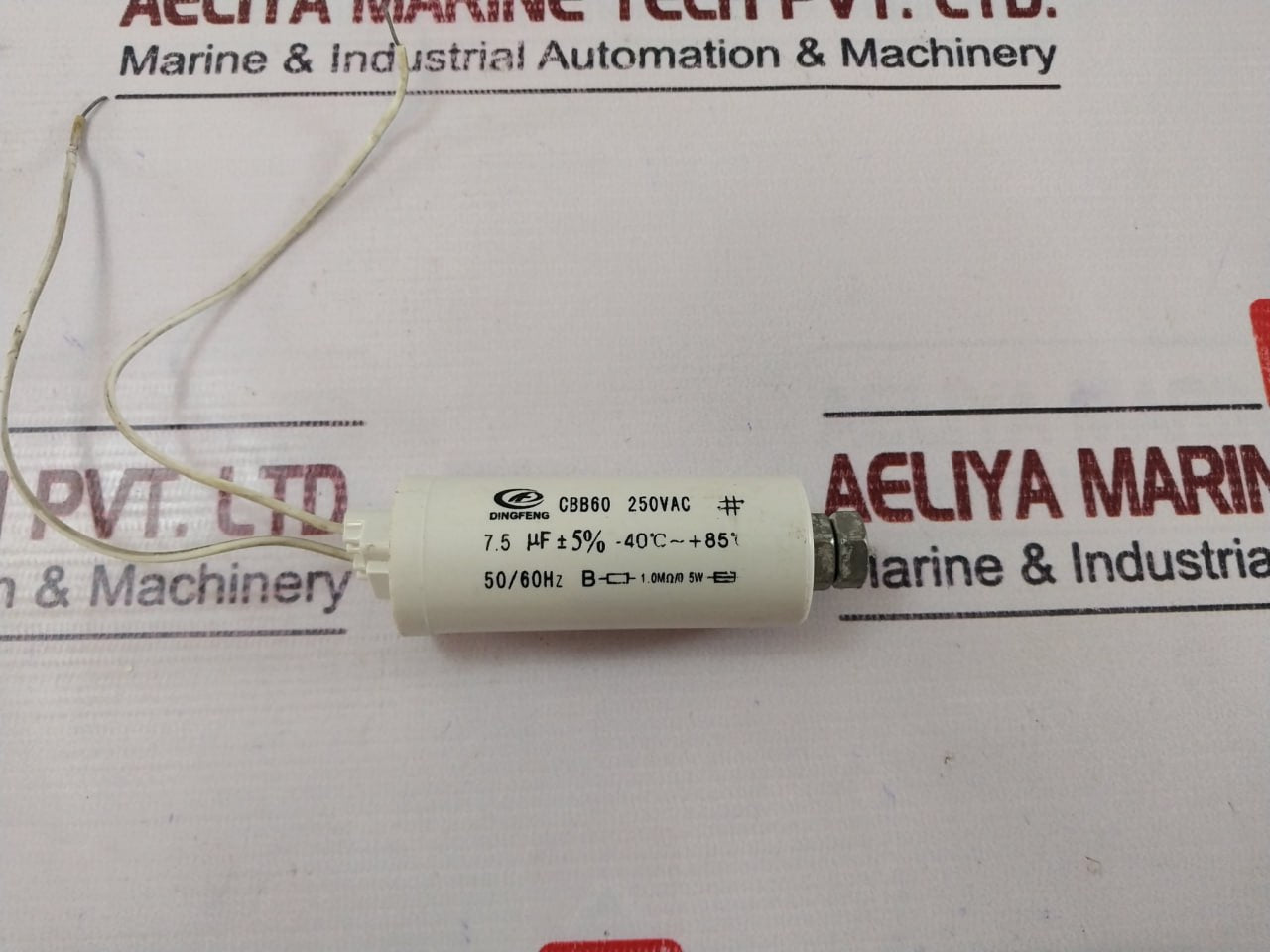 Lot of 3X Dingfeng CBB60 Running Capacitor 250VAC 50/60HZ 1.0MOHM/0.5W