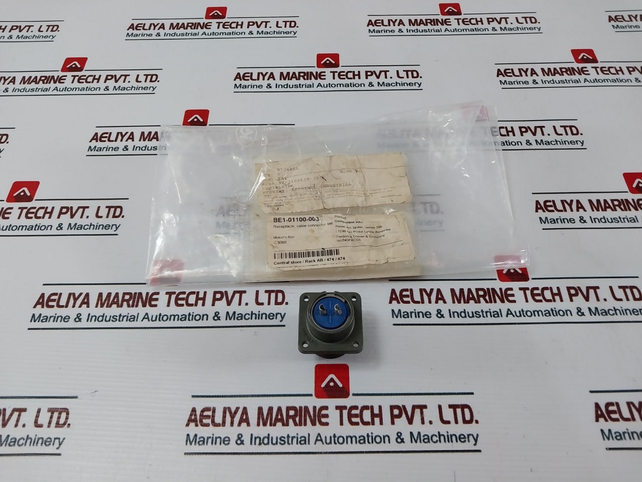 Lot of 6X AMPHENOL 97-3102A18-3P Circular Connector Receptacle 97J4921