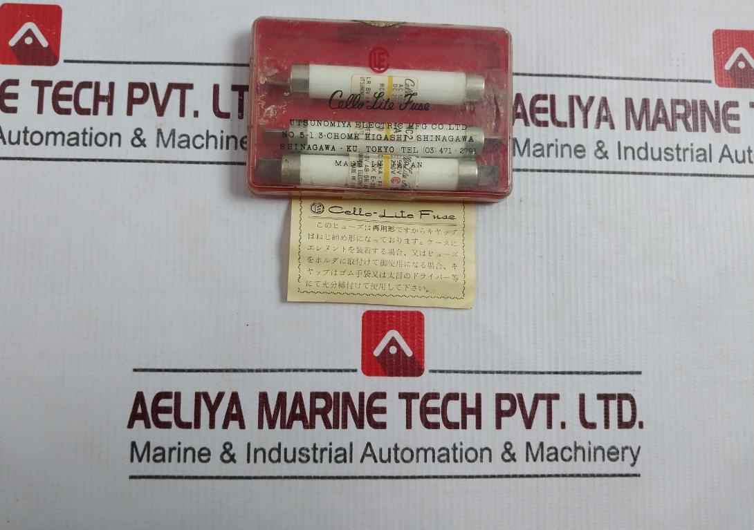 Lot of 5x Utsunomiya Electric Nc2 Cello-lite Fuse Ac 500v Dc 250v