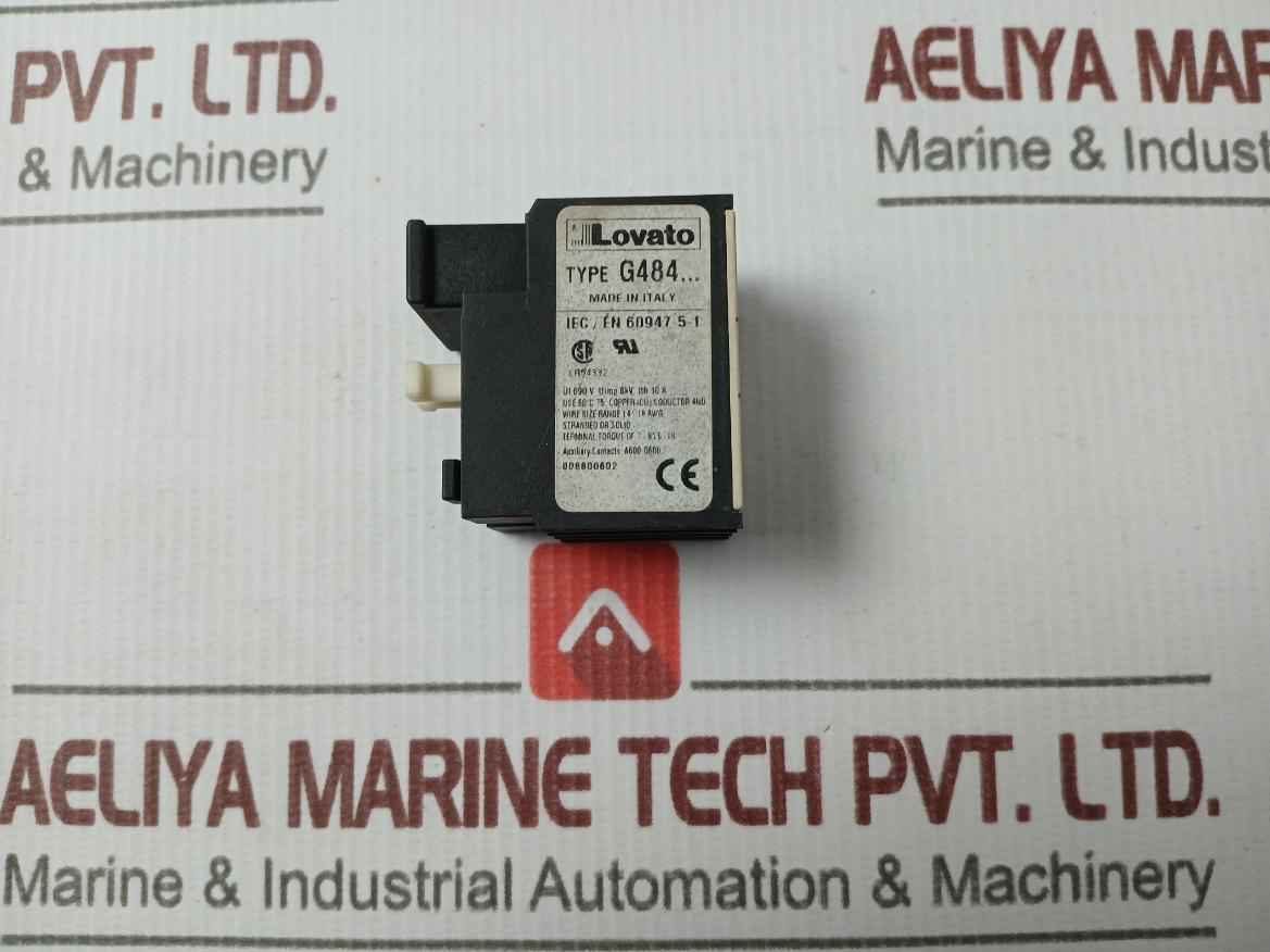 Lovato G484… Auxiliary Contact Block 10A 690V Ac A600