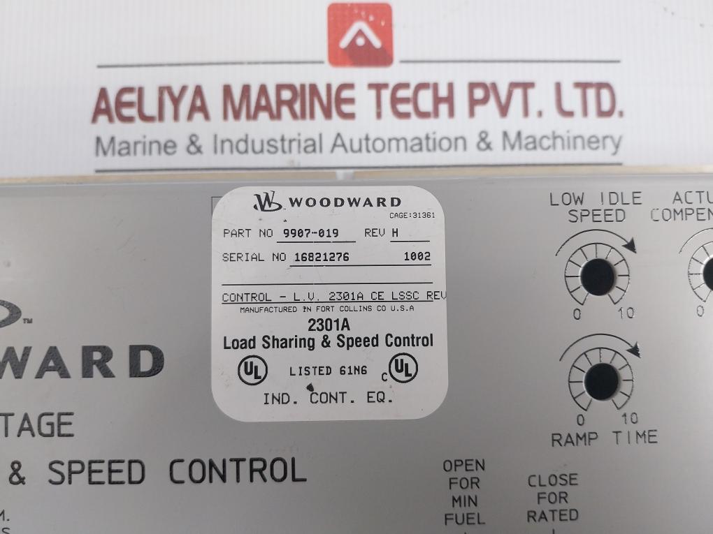 Low Voltage 2301A Load Sharing Speed Control Module 9907-019 Woodward 20-40Vdc