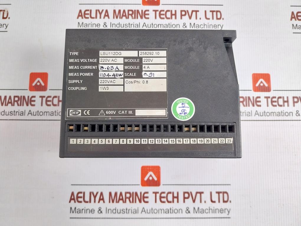 Lsu112Dg Load Sharing Paralleling And Operation Unit Deif