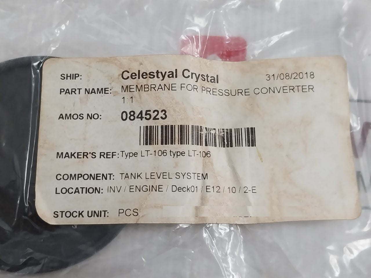 Lt-106 Diaphragm Cover Pressure Converter New Condition