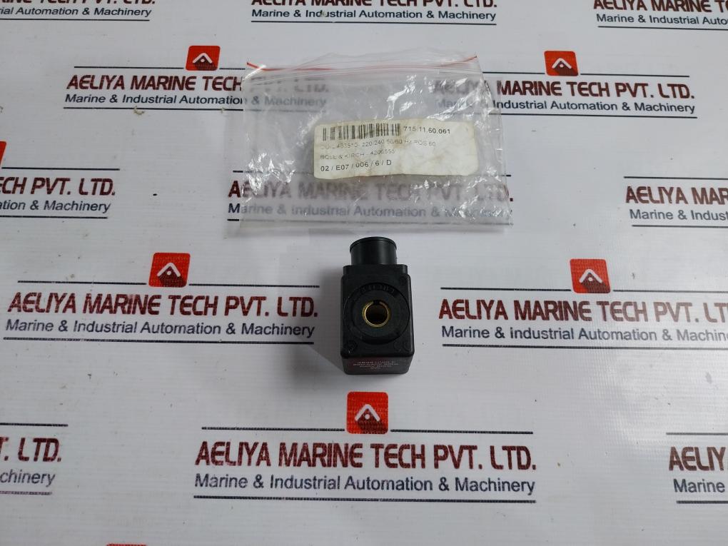 Lucifer/ Boll Kirch 483510S6 F Solenoid Valve Coil 4206553 220-240V 50/60Hz 9W
