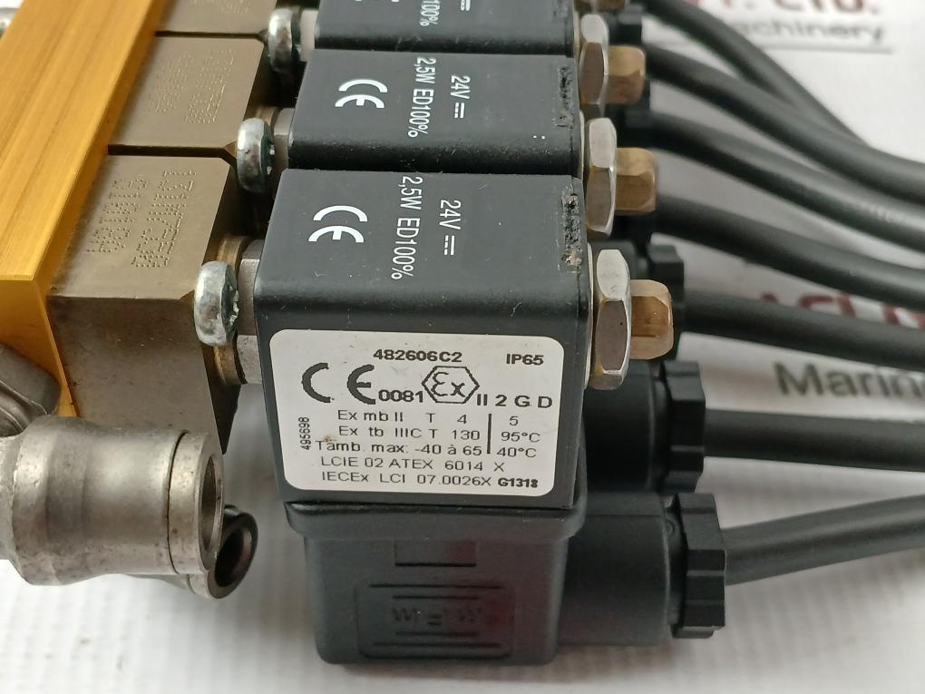Lucifer 482606C2 Solenoid Valve W/ Block 24 V Dc 2.5 W Ip65