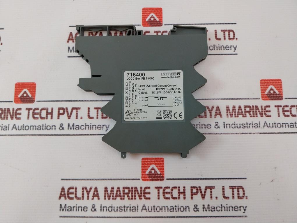 Luetze 716400 Overload Current Control Input Dc 24V (10-30V) / 10A