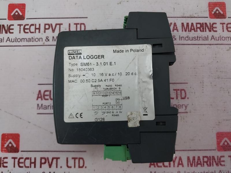Lumel Sm61 - 3.1.01.E.1 Data Logger 15040363 10-16V Ac/10-20V Dc