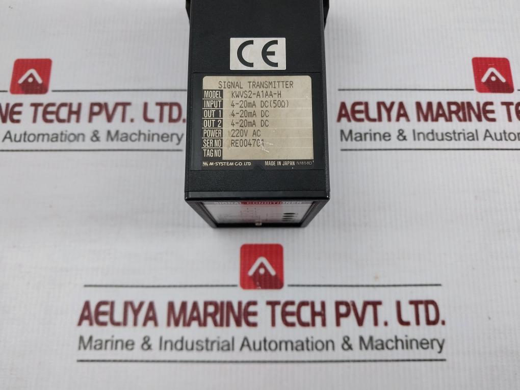 M-system 220Vac Signal Transmitter W/ Socket Base Kwvs2-a1Aa-h