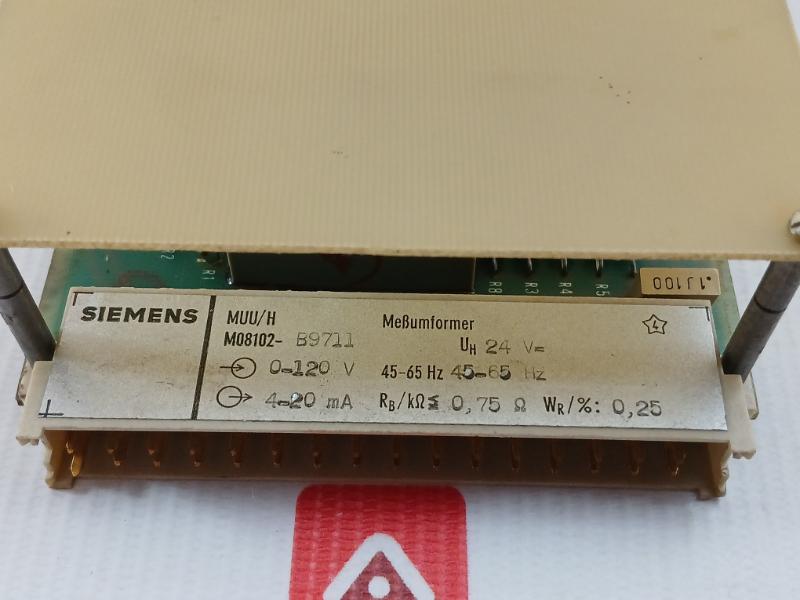 M08102-b9711 Siemens Mebumformer/Measuring Transceiver 0-120V 45-65 Hz