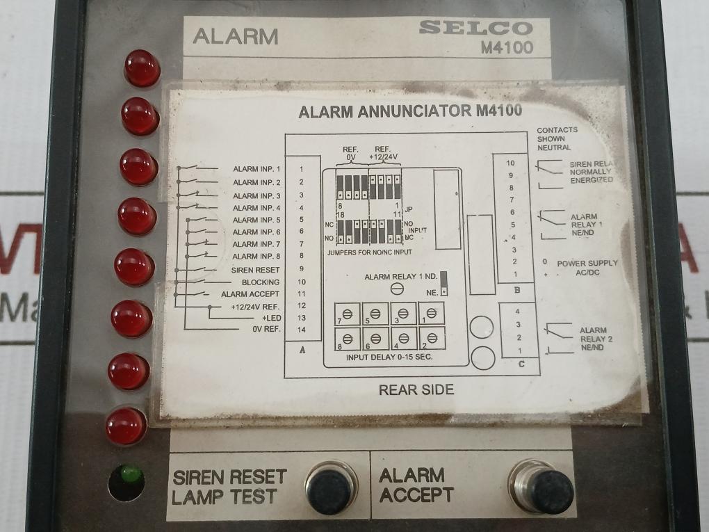 M4100-33 Alarm Annunciator Module 24V Selco
