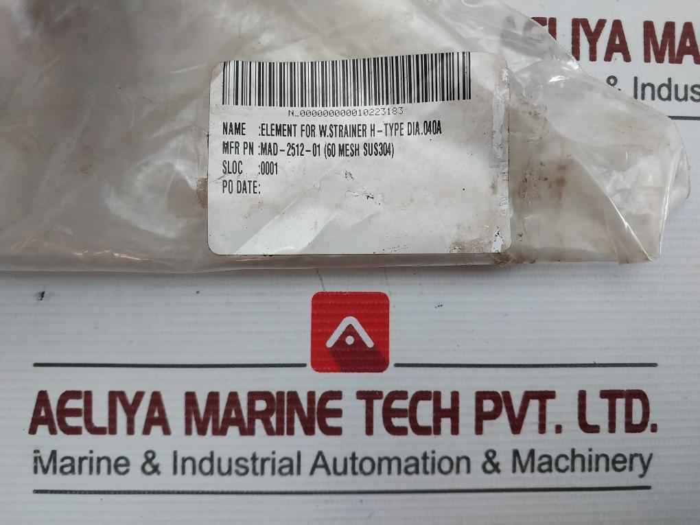 Mad-2512-01 Element For W.Strainer H-type Dia.040A