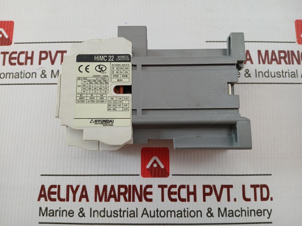 Magnetic Contactor Himc 22 Hyundai 220V/440V 22A
