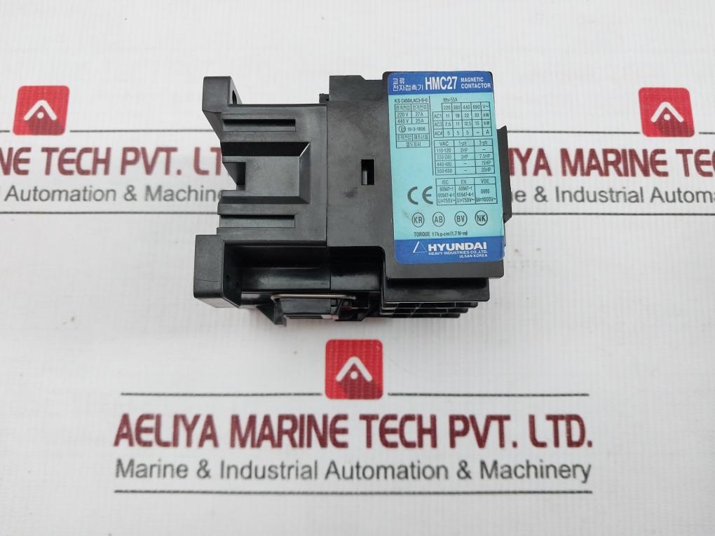 Magnetic Contactor Hmc27 W 11 Hyundai 1000V 55A