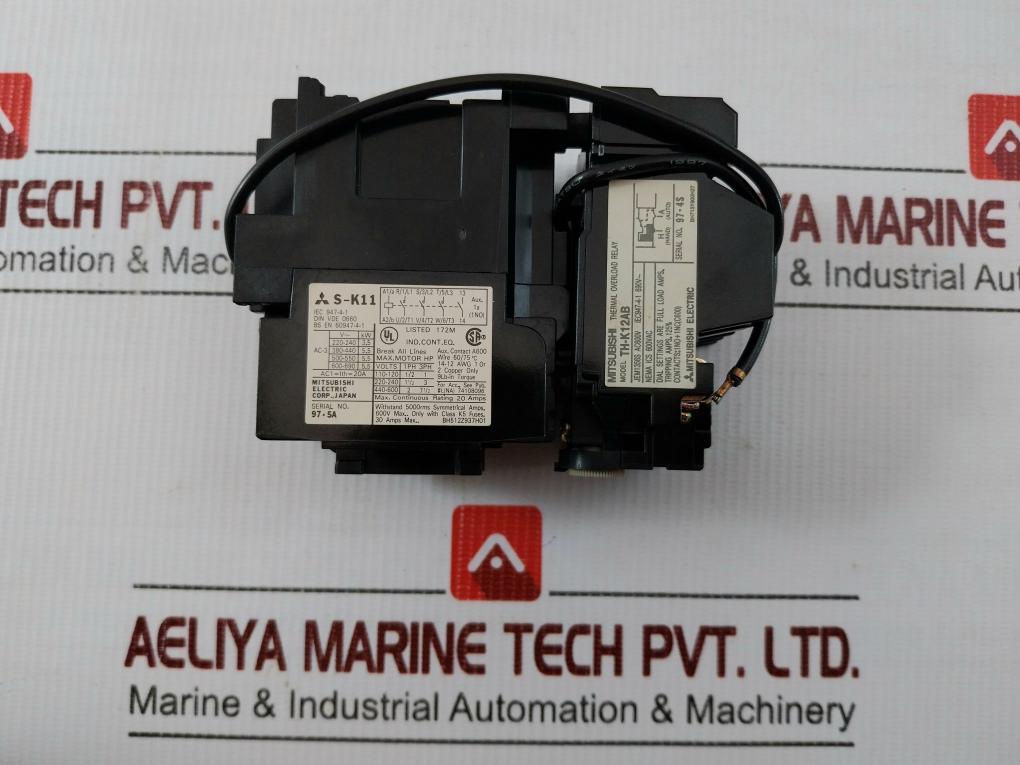 Magnetic Contactor With Thermal Overload Relay Mso-k11 Mitsubishi Electric