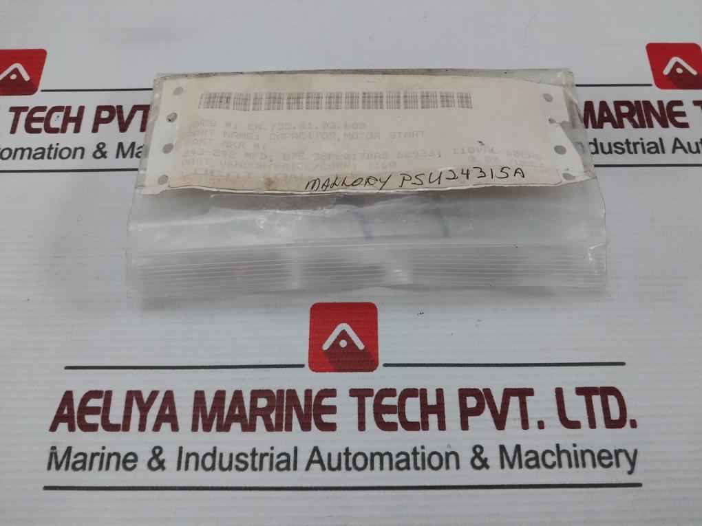Mallory Psu24315A Motor Start Capacitor 50/60Hz
