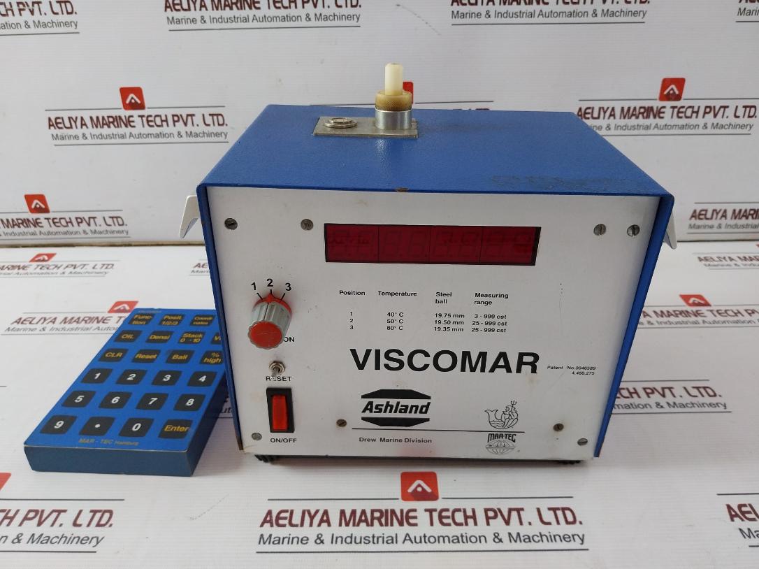 Mar-tec Viscomar Test Equipment Viscometer 19.75Mm 50C 25-999Cst 50/60Hz