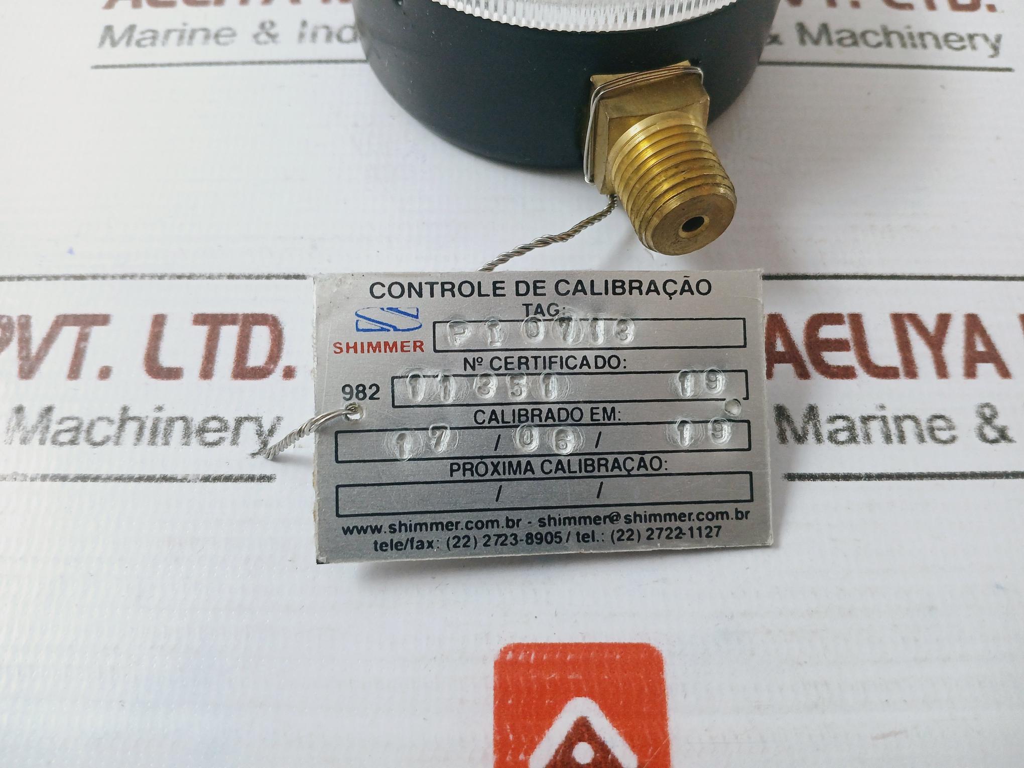 Marsh Gauge 0-300 Psi / 0-2100 Kpa 2.5" Dial
