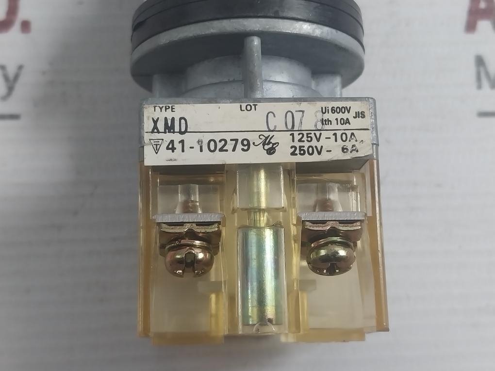 Push Button Switch With Contact Block Base 600V 10A Maruyasu Dengyo Xmd
