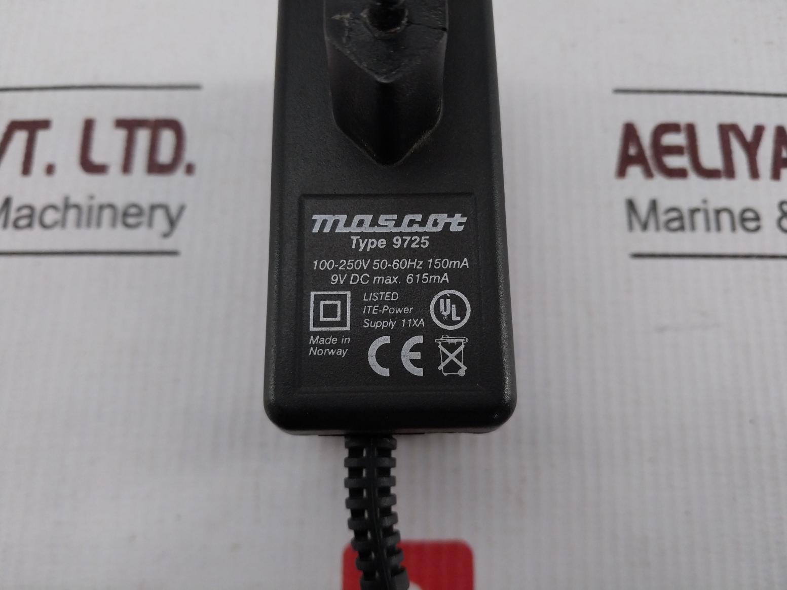 Mascot 9725 Ite-power Supply 11xa 9v Dc Max 615ma 50-60hz