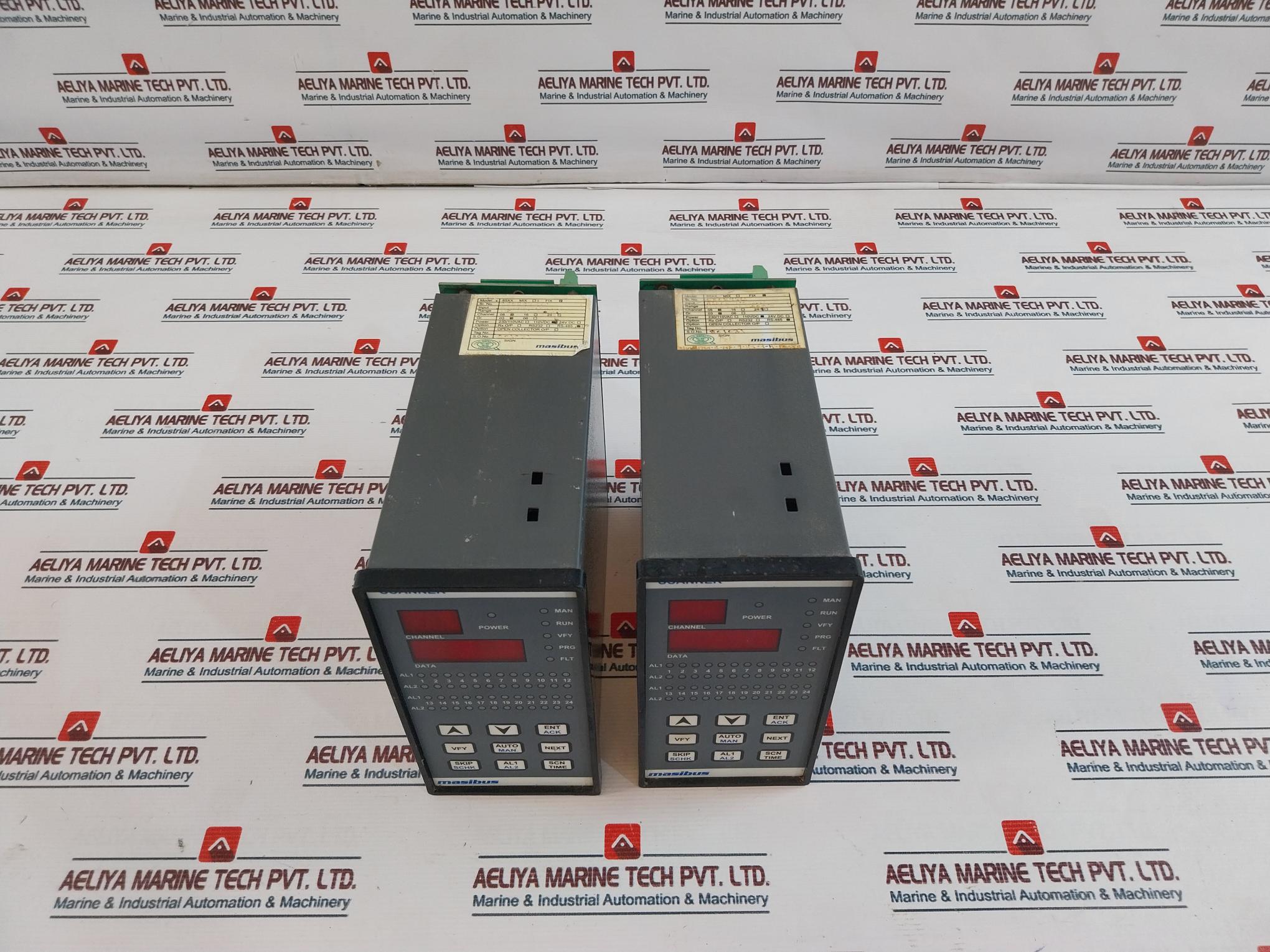 Masibus 85Xx Fix 8 Channel Process Scanner M83Bp407 110Vdc Rs-485