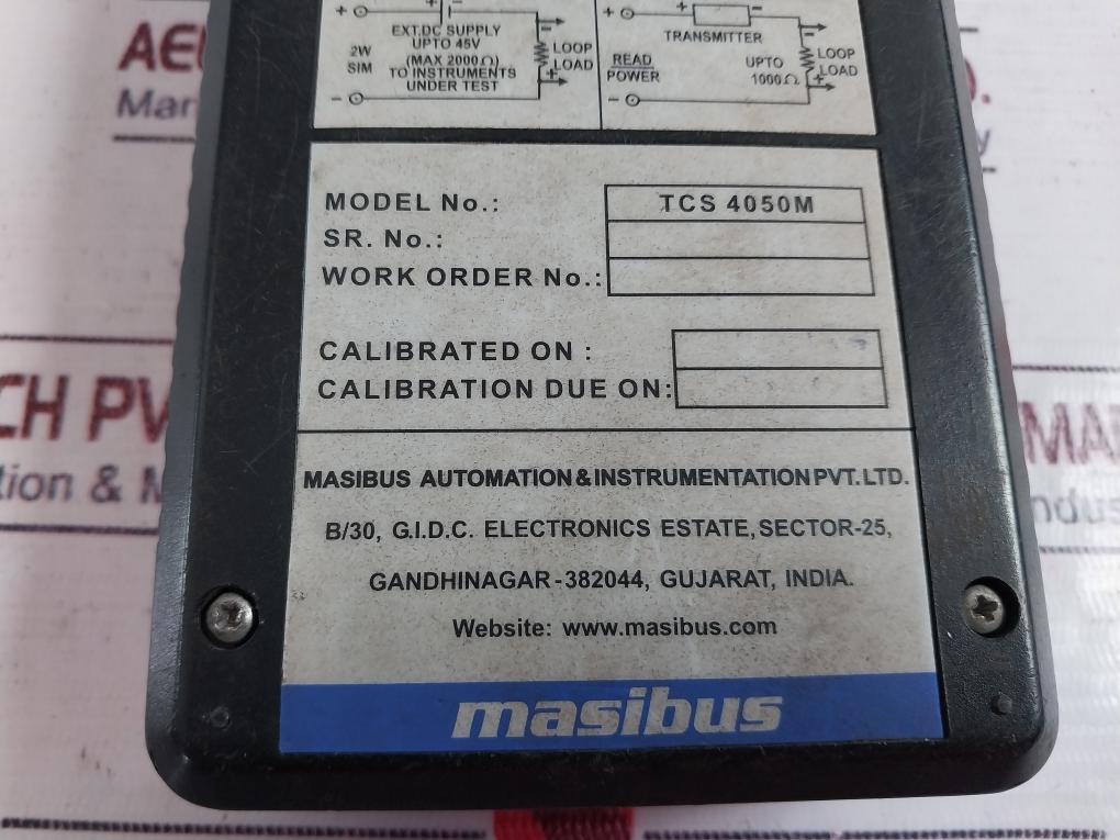 Masibus Tcs 4050M Portable Loop Calibrator 230V-50Hz