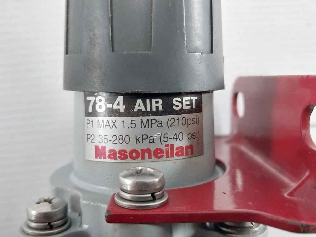 Masoneilan 78-4 Air Filter Regulator 210Psi/5-40 Psi