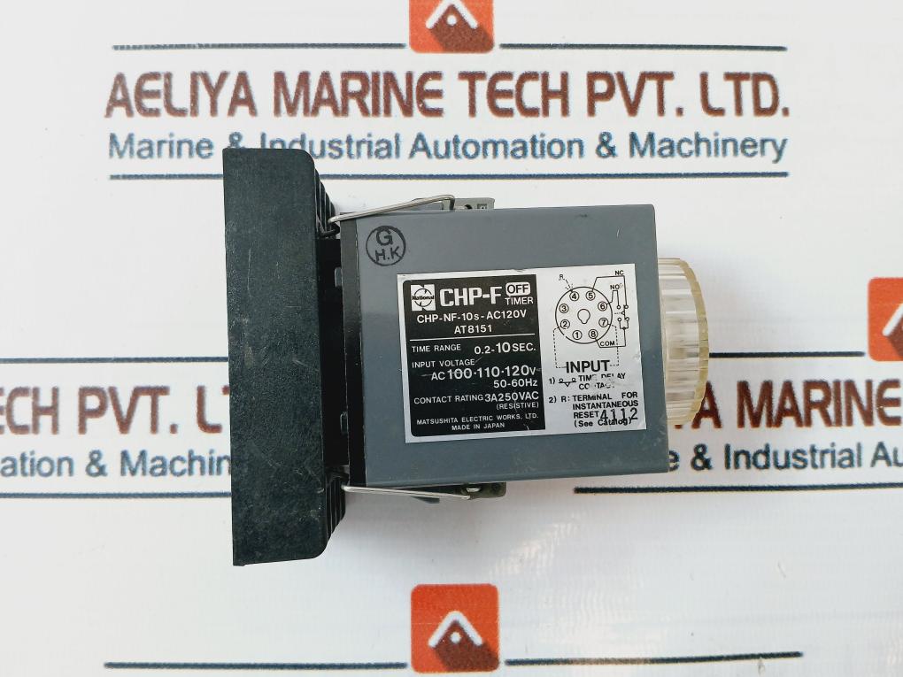 Matsushita Electric Chp-nf-10S-ac120V Off Timer With Base 10A 250V