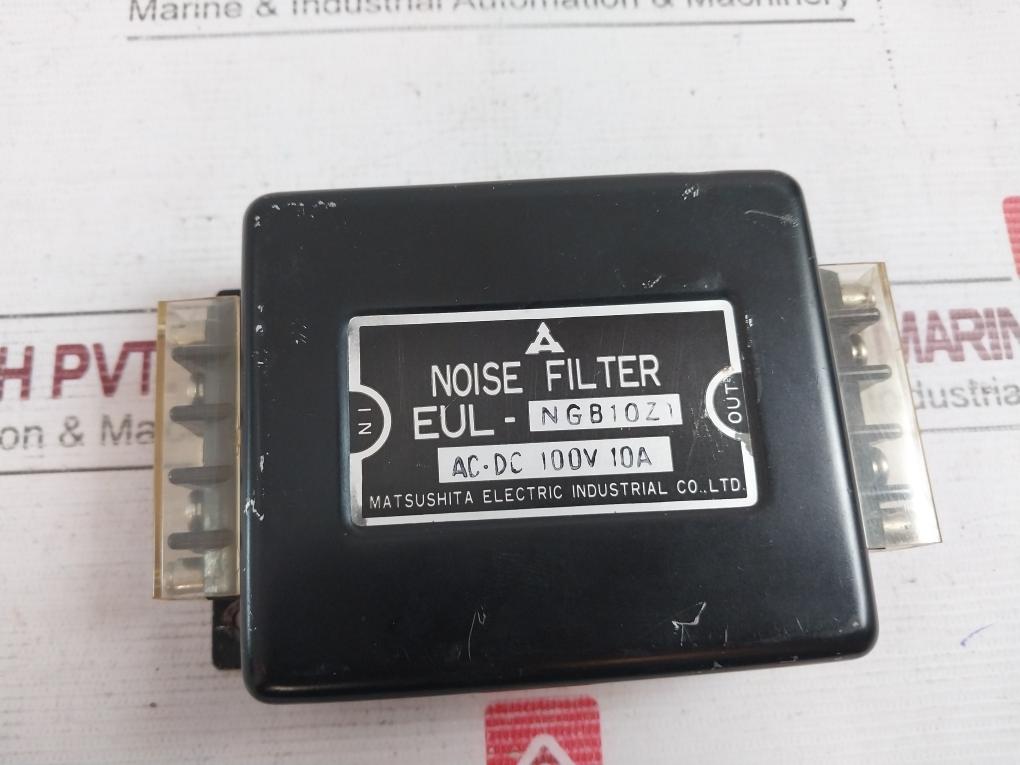 Matsushita Electric Eul-ngb10Z1 Noise Filter 100V Ac/Dc 10A 432Z
