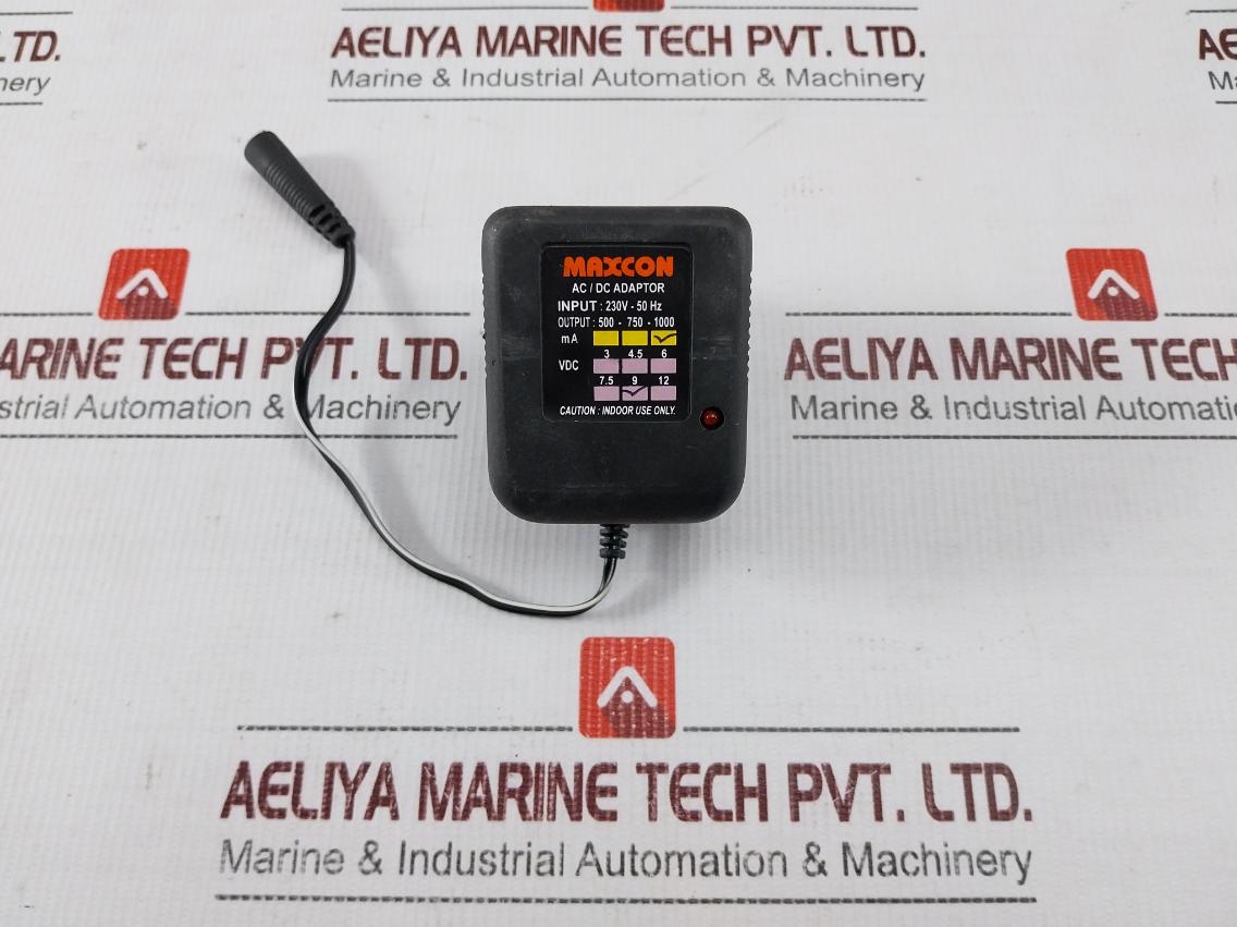 Maxcon Ac/Dc Adaptor Input-230V-50 Hz/Output-1000 Ma