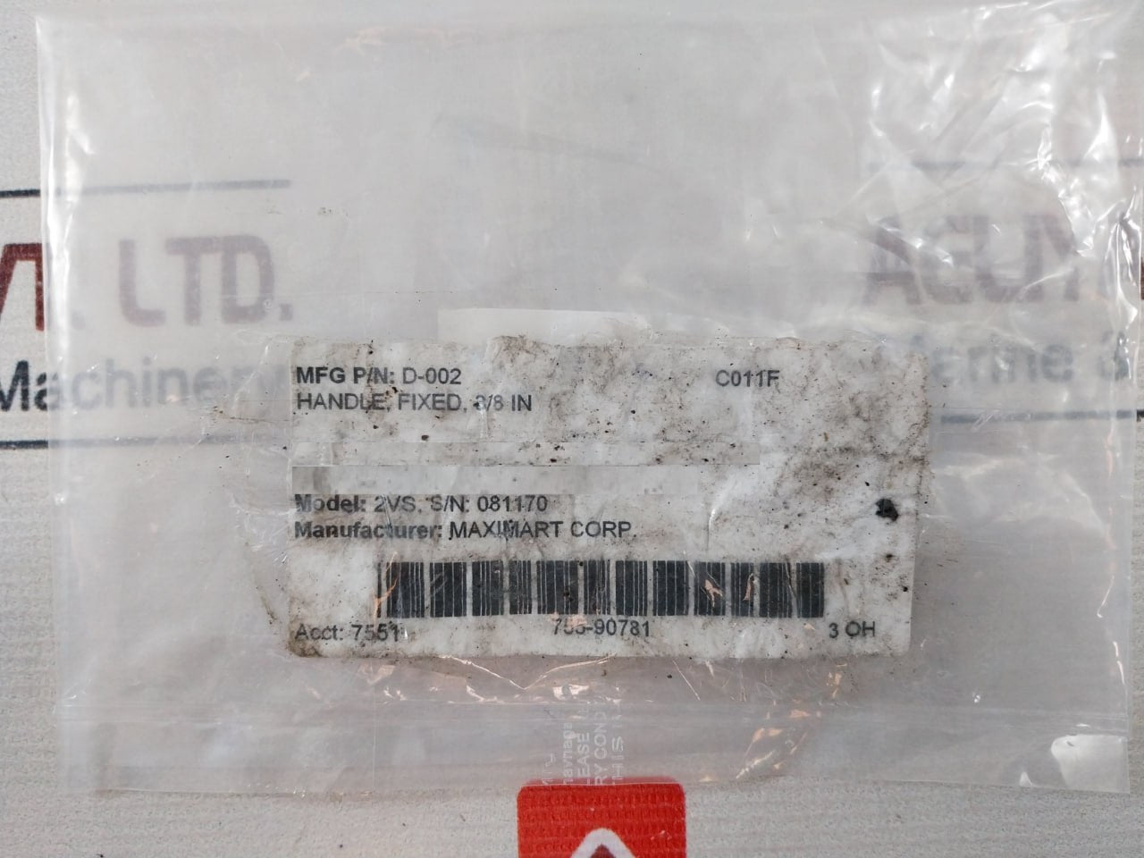 Maximart D-002 Fixed Handle 3/8 In 2Vs
