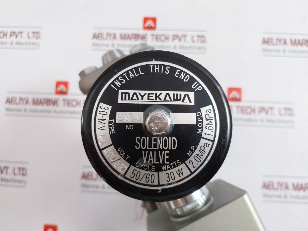 30-mv L1 Solenoid Valve 200/220V 50/60Hz 30W Mayekawa