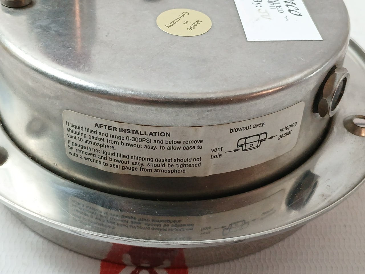 Mc Daniel Controls Pressure Gauge 0-10K 0-10000Psi 316Ss
