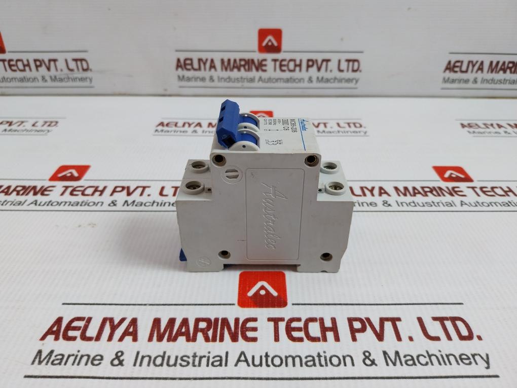 Mcb6-206 2-pole Miniature Circuit Breaker 415 Vac 50/60 Hz Australec