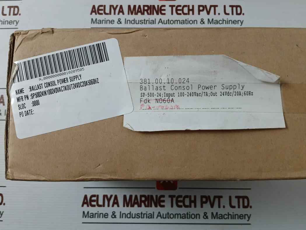 Mean Well Sp-500-24 Ballast Console Power Supply Module Input 100-240Vac