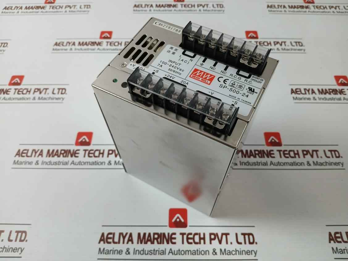 Mean Well Sp-500-24 Ballast Console Power Supply Module Input 100-240Vac