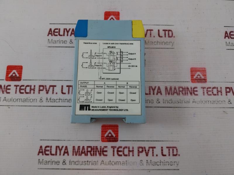 Measurement Technology Mtl 3013 2-channel Switch/Proximity Detector Relay 250V Ex91c2495